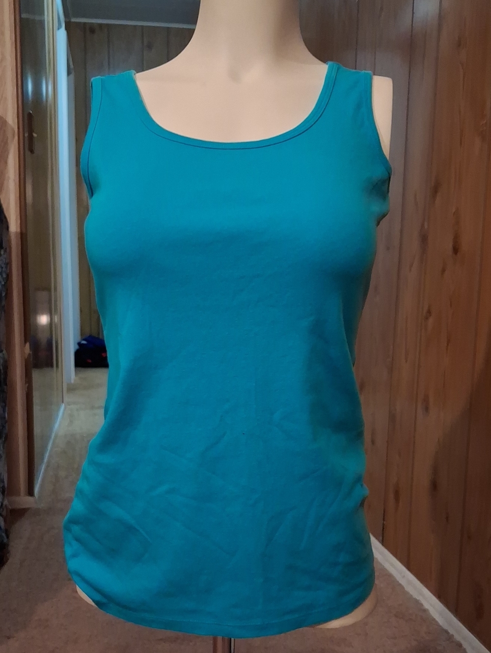 Talbots Teal Tank Top Scoop Neck